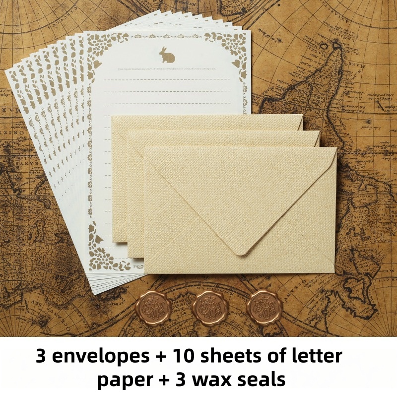 Wax Seal Stamp Set - Set di 16 Buste Vintage in